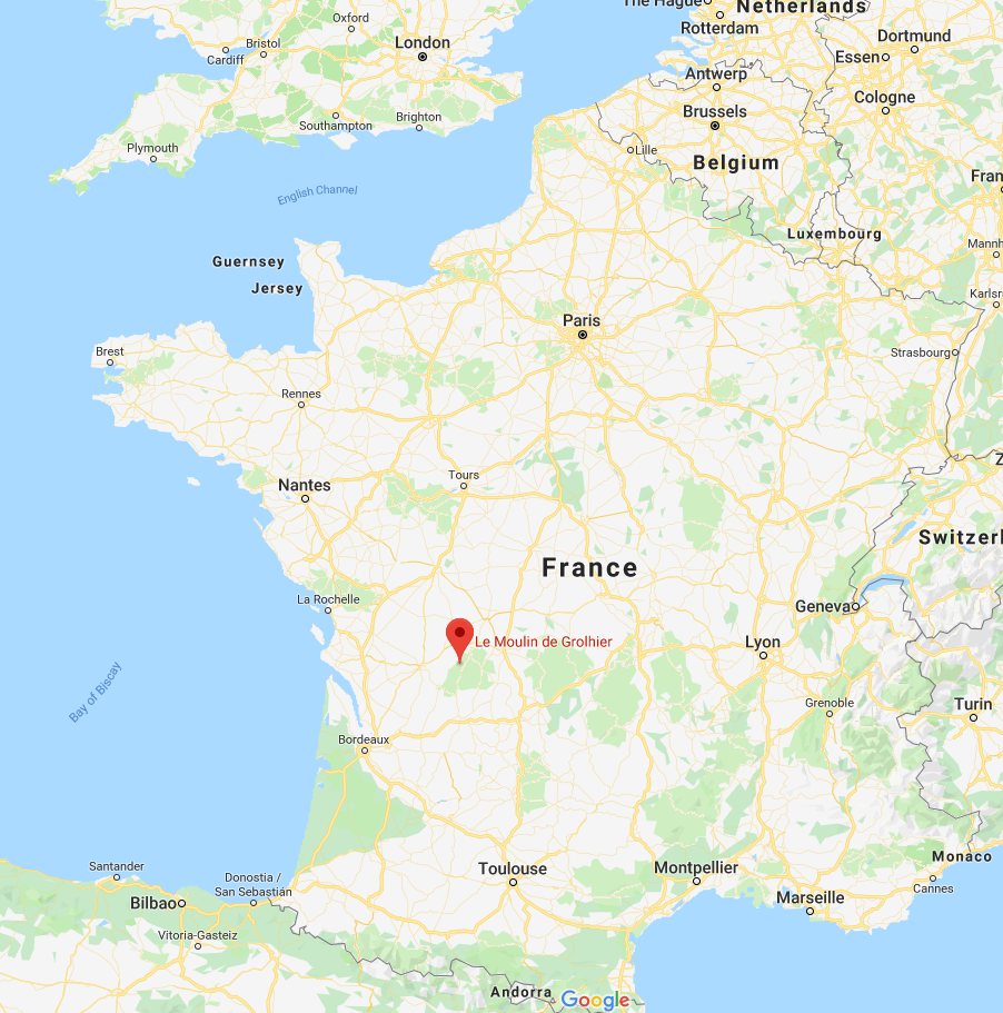 Map to find Domaine de Grolhier